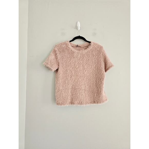 Zara Tan Fuzzy Sweater L NWT - Picture 1 of 4